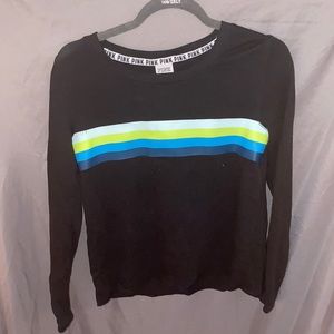 ✨VICTORIA SECRET PINK BLACK LONG SLEEVE SHIRT✨